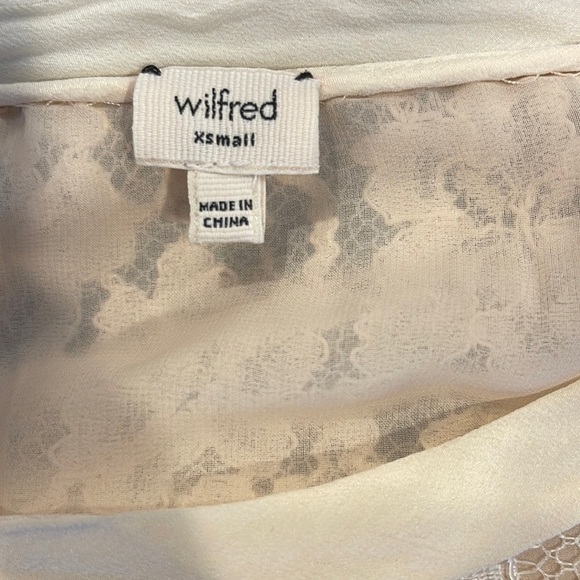 Wilfred White Long Sleeve Lace Mini Dress Size XSmall - Picture 2 of 8